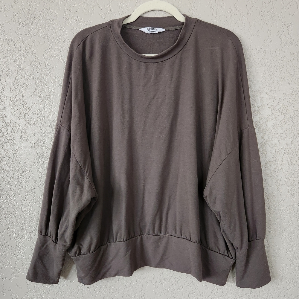 BB Dakota Steve Madden Long Sleeve Oversized Shirt Olive Green Size M